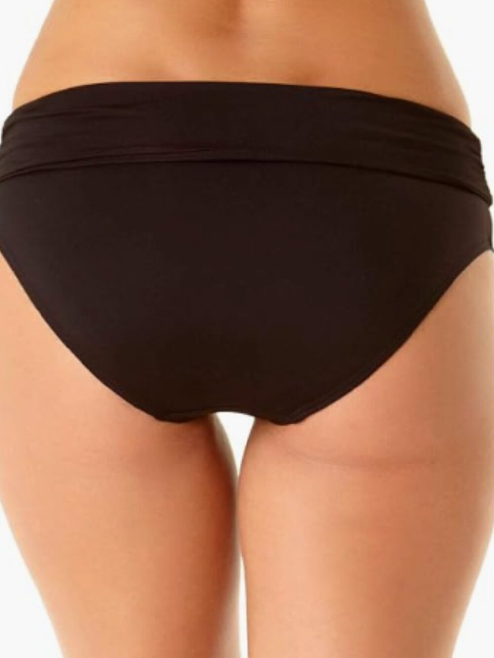Anne Cole Women's Convertible High Waisted Foldover Bottom Black Size L  - 7553 - Picture 4 of 4